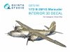 Quinta Studio QD72193 B-26F/G Marauder 3D-Printed coloured Interior on decal paper (Hasegawa) 1/72